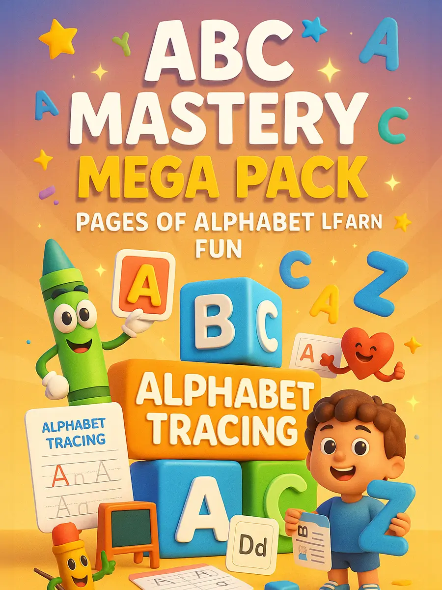 ABC Mastery Mega Pack – 1500+ Pages of Alphabet Learning Fun